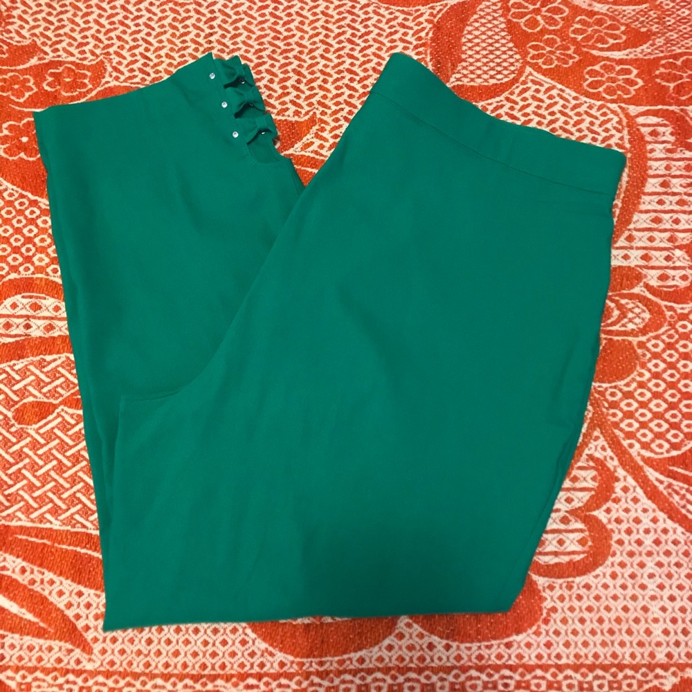 Women’s Roz and Ali Green Slip-On Pants (18W)